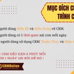 CRM 8 phút mỗi ngày và hiệu quả mang lại