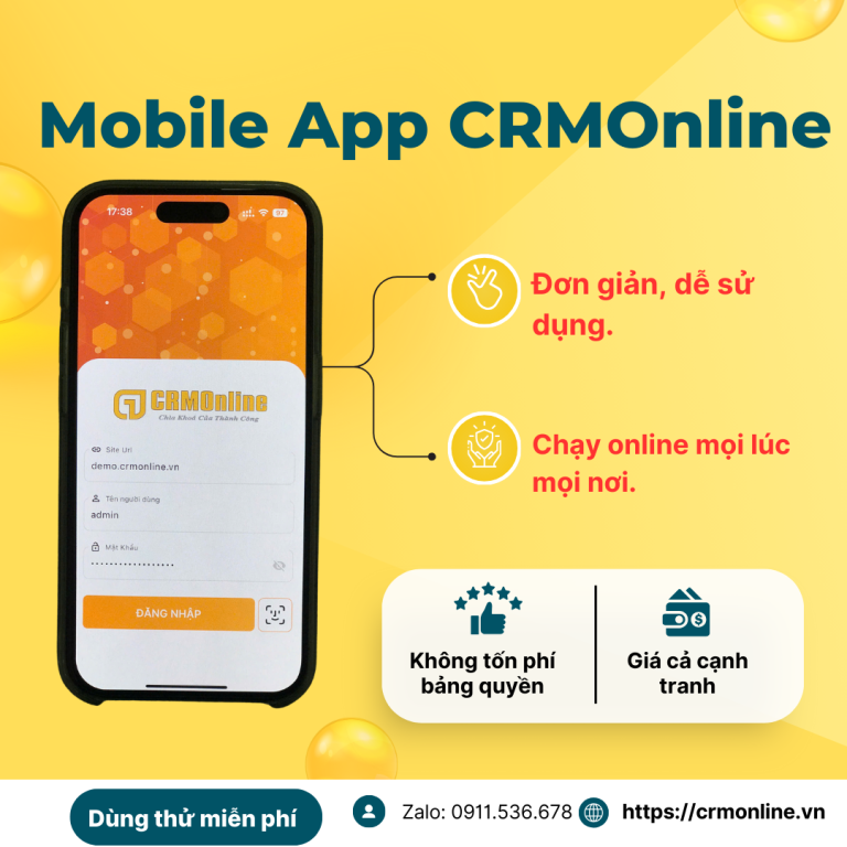 mobile app crmonline