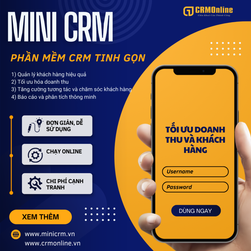 Tối ưu hóa doanh nghiệp với minicrm