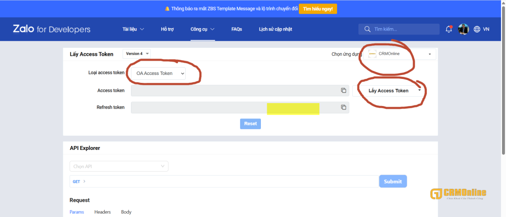 HƯỚNG DẪN TÍCH HỢP CHATBOT AI CRMONLINE VÀO HỆ THỐNG ZALO OA