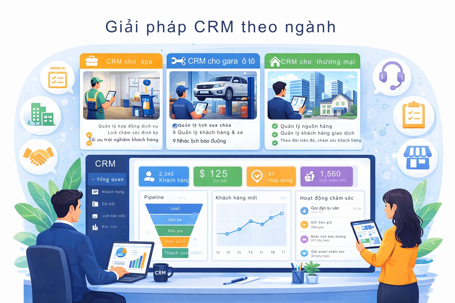 Giải pháp CRM theo ngành