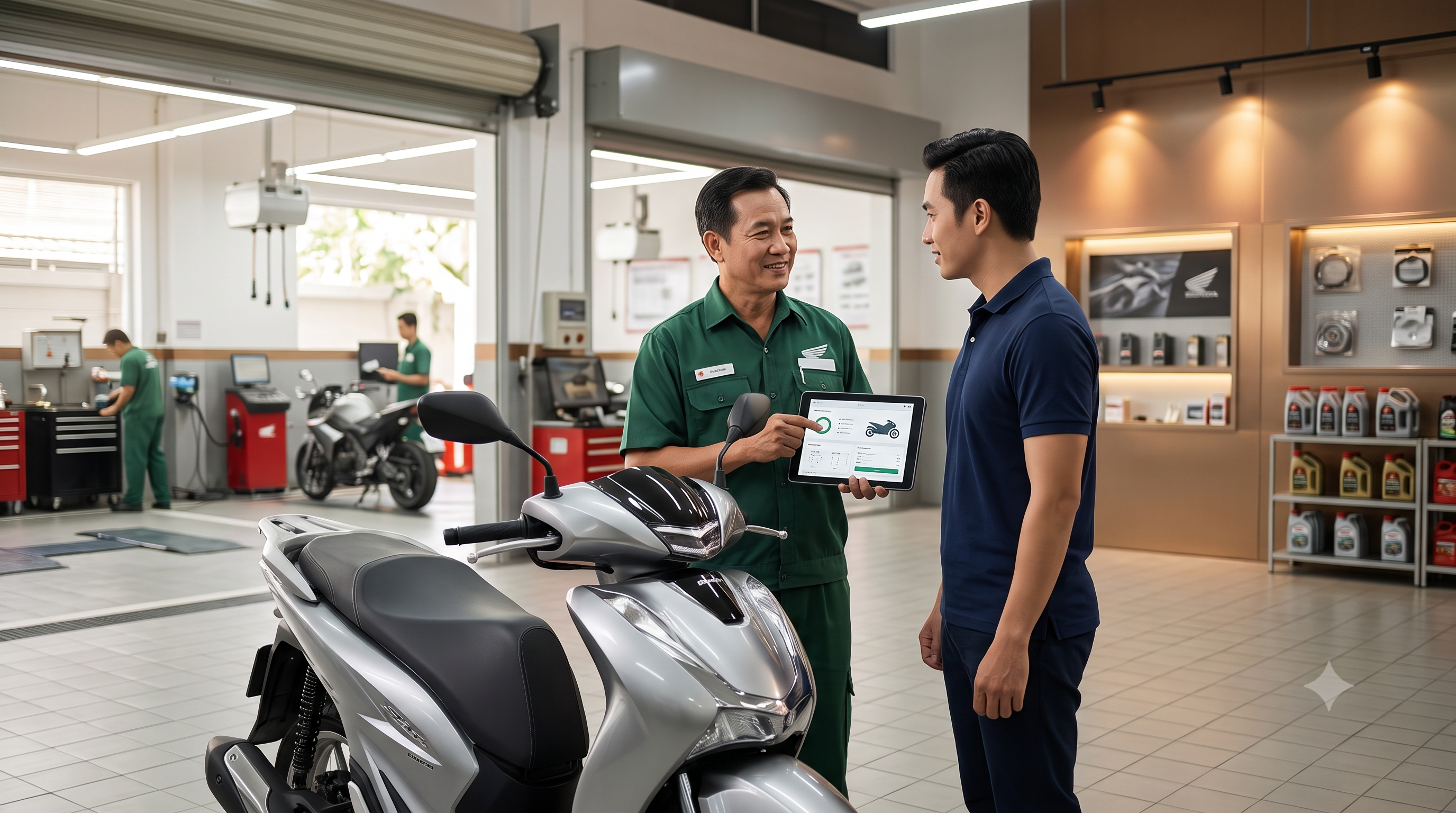 Quản lý khách hàng và lịch sử sửa chữa xe máy